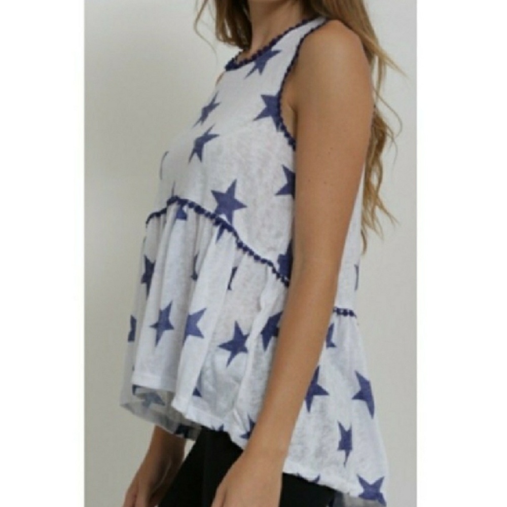 🌟 stars hi/low tunic top🌟NO OFFERS!!